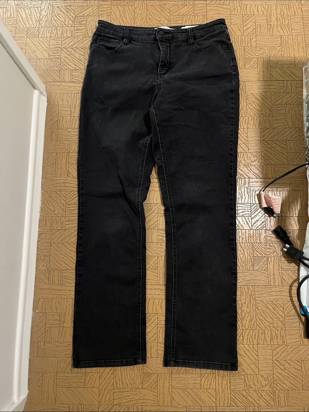 Jones New York Black Straight-Leg Jeans - Clean Classic Fit